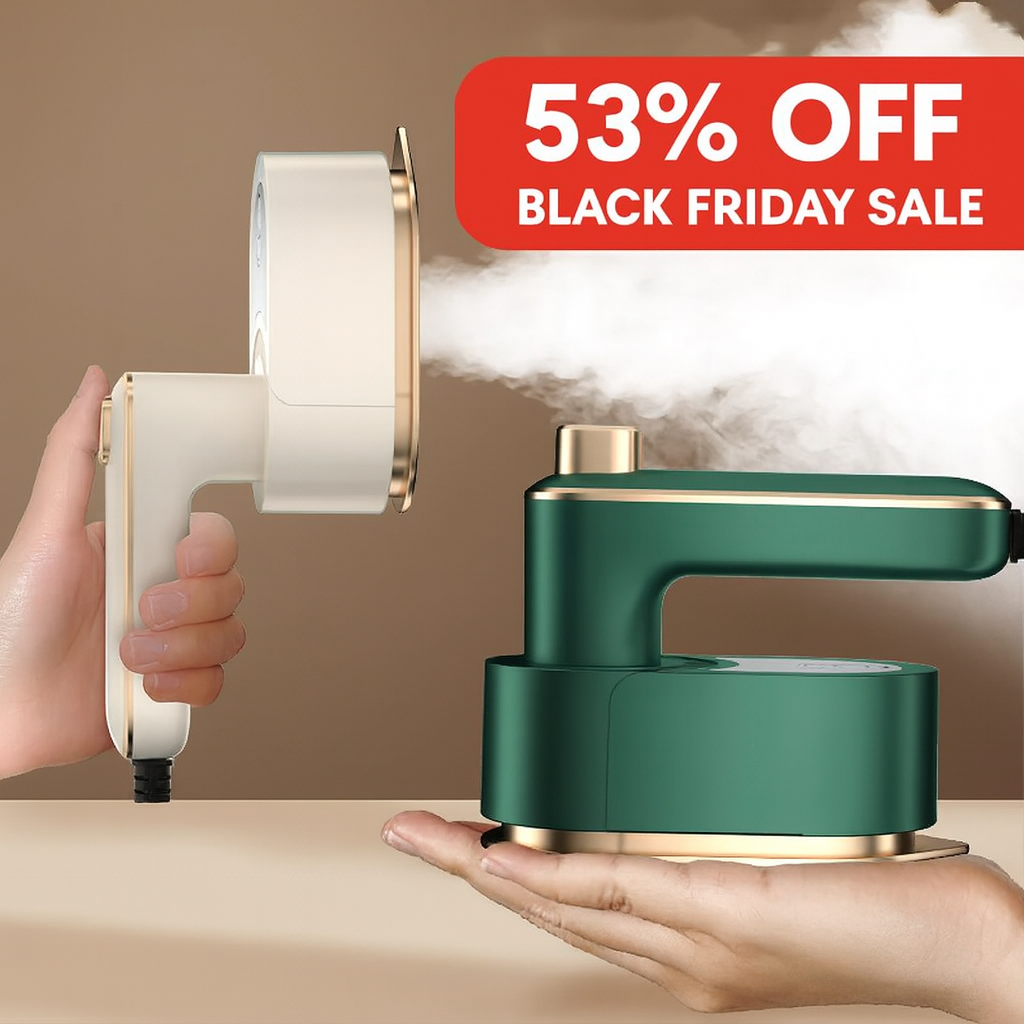 Portable Handheld Fabric Steamer travel ready. 53% off SALE!!!