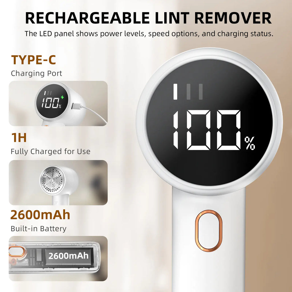 Portable Electric Fabric Lint Remover 55% off
